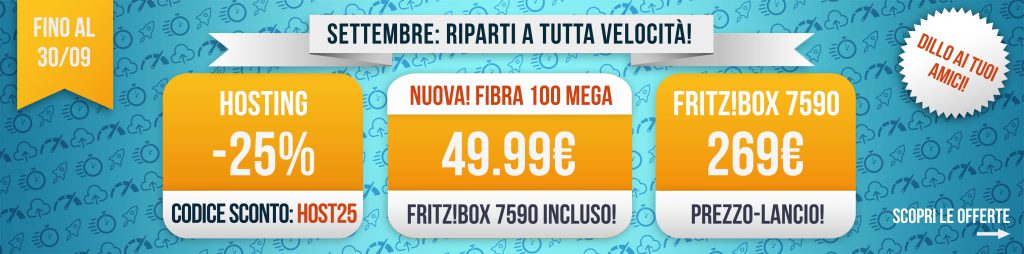 offerte ehiweb settembre 2017 fibra 100 mega FRITZ!Box 7590